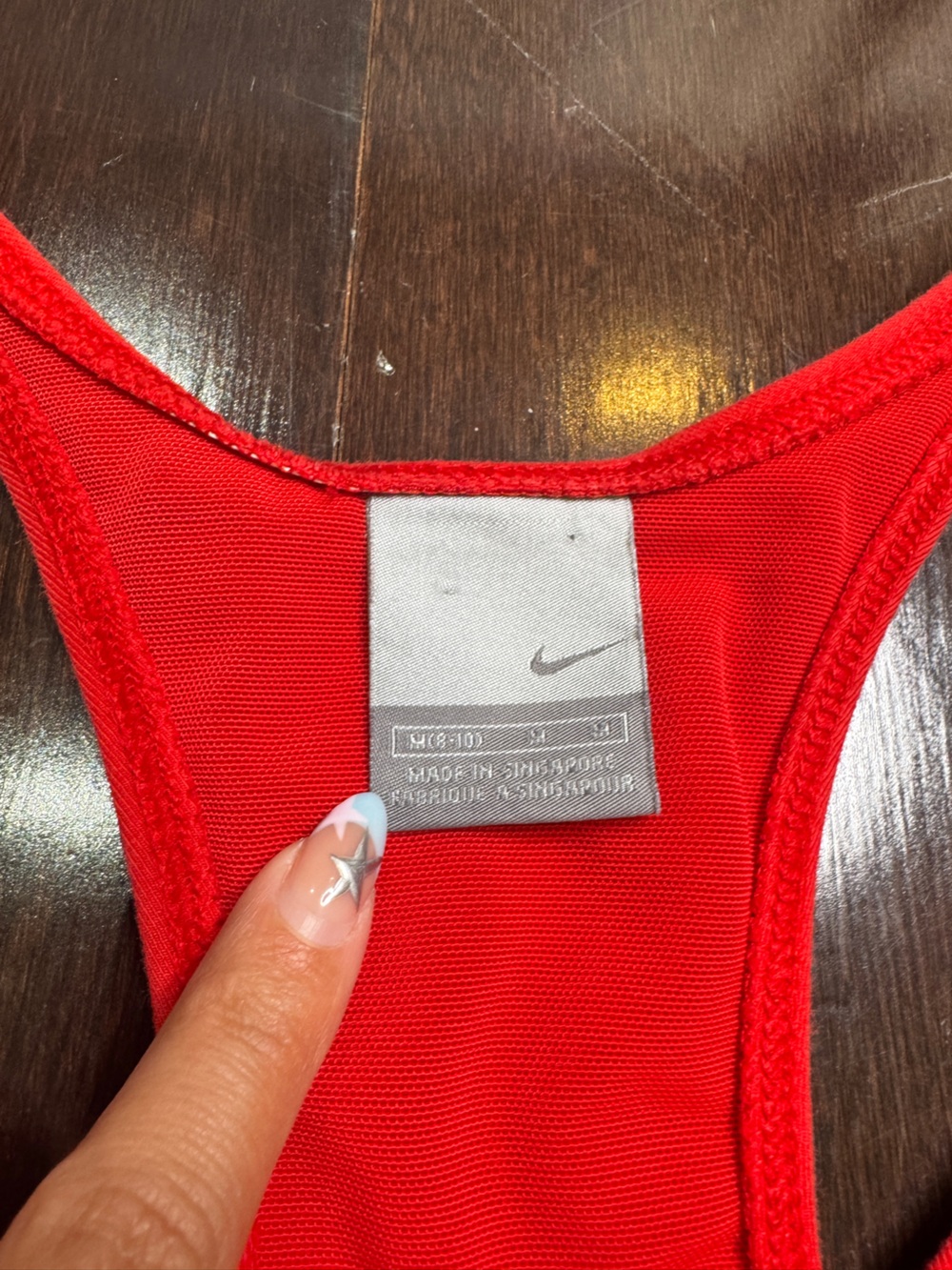 Y2K Nike Red Racerback Athletic Tank Top Size Medium - Picture 5 of 5